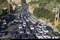 ترافیک پرحجم در محورهای مازندران؛ جاده‌های شمال قفل شد