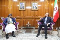 امیر عبداللهیان با سخنگو و رییس هیأت مذاکره کننده یمن دیدار کرد امیر عبداللهیان با سخنگو و رییس هیأت مذاکره کننده یمن دیدار کرد