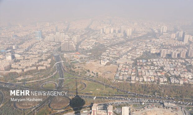 وضعیت هوای تهران قرمز شد وضعیت هوای تهران قرمز شد