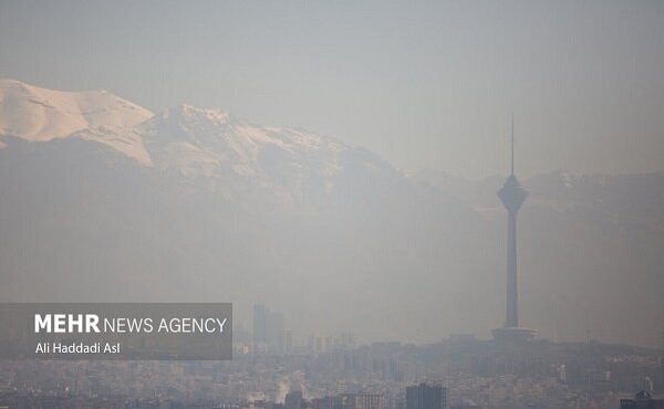 وضعیت هوای تهران قرمز شد وضعیت هوای تهران قرمز شد